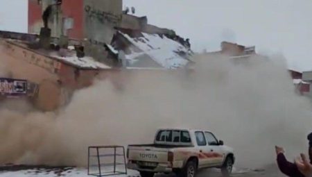 Kahramanmaraş merkezli sarsıntının şiddetini gösteren bir kayıt daha ortaya çıktı